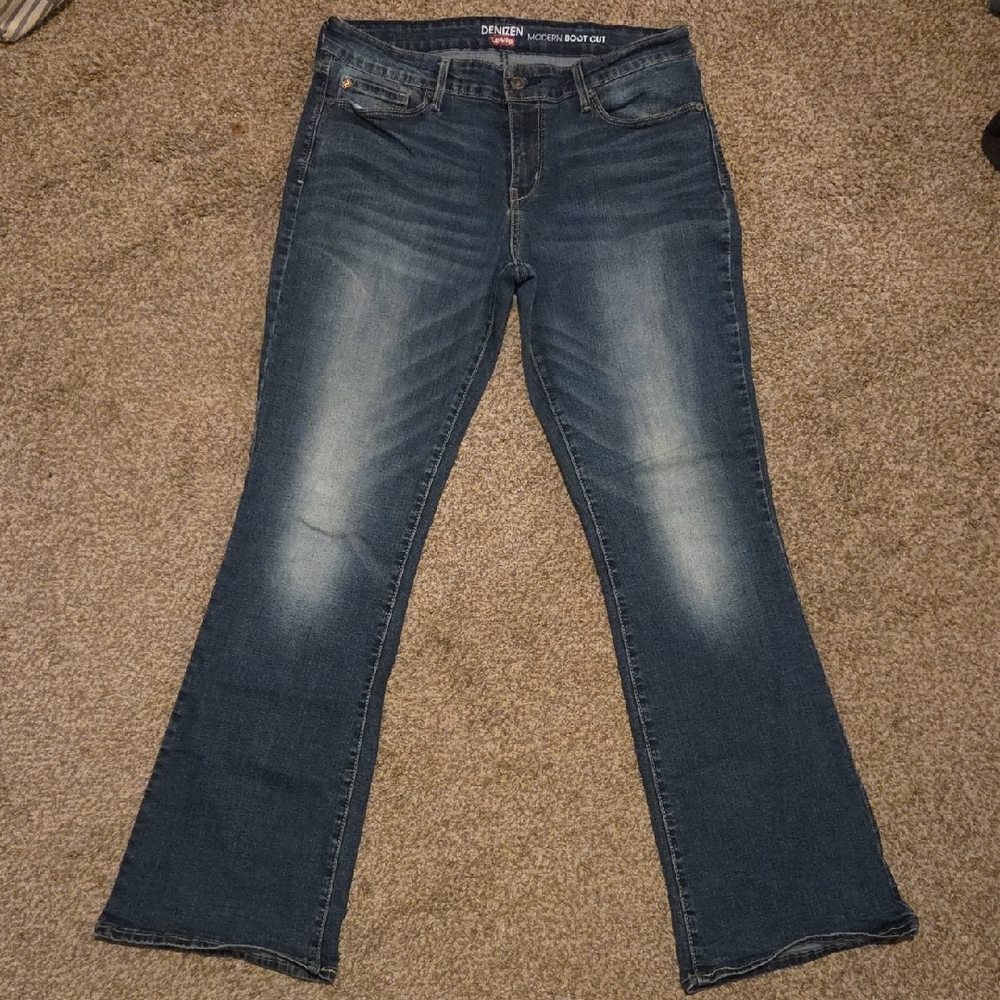 Denizen from Levi's Blue Boot Cut Jeans Classic Style